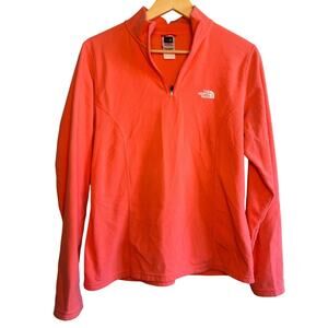 The North Face Women’s TKA 100 Fleece Pullover – Peach, Size Large